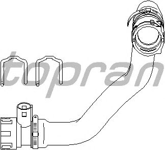 Шланг радиатора TOPRAN 501 564