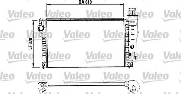 Радіатор, охолодження двигуна VALEO 730575
