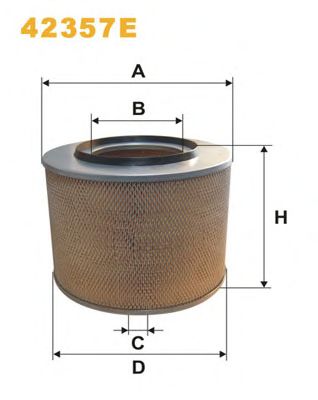 Воздушный фильтр WIX FILTERS 42357E