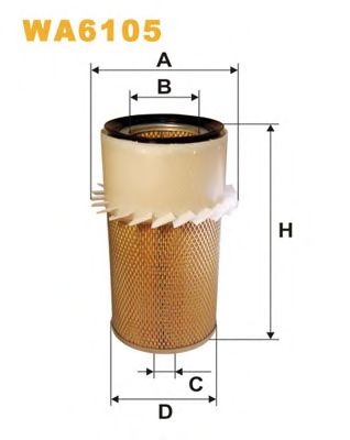 Воздушный фильтр WIX FILTERS WA6105