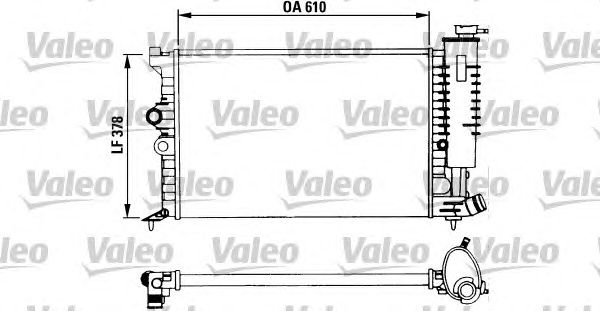 Радиатор, охлаждение двигателя VALEO 730957