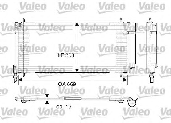 Радиатор кондиционера VALEO 817740