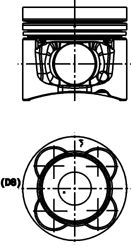 Поршень KOLBENSCHMIDT 40476600
