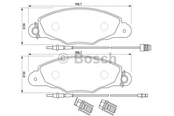 Тормозные колодки BOSCH 0 986 424 746