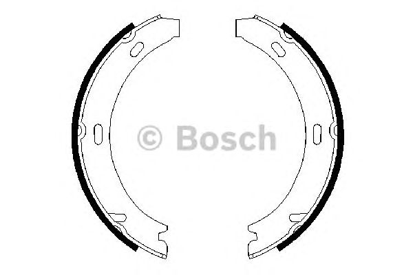 Гальмівні колодки ручника BOSCH 0 986 487 647