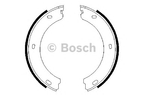 Тормозные колодки ручника BOSCH 0 986 487 649