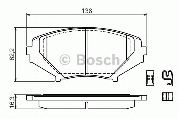 Тормозные колодки BOSCH 0 986 494 220