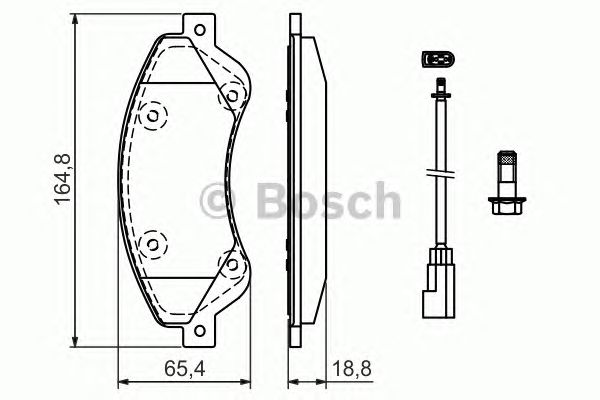 Тормозные колодки BOSCH 0 986 494 236