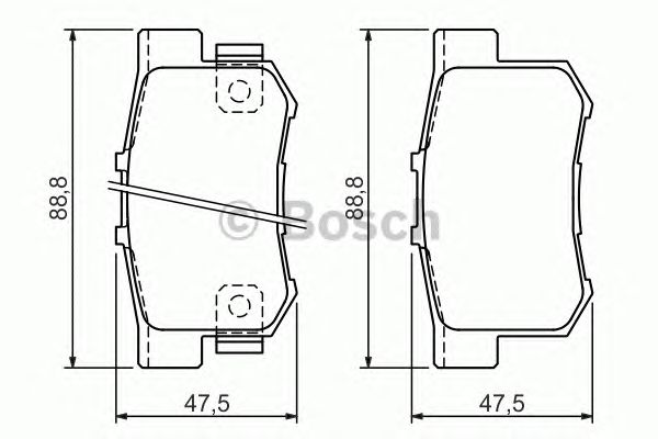 Тормозные колодки BOSCH 0 986 494 358