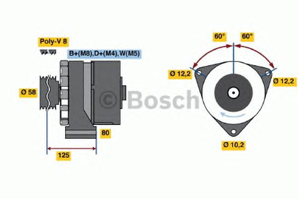 Генератор BOSCH 6 033 GB3 010
