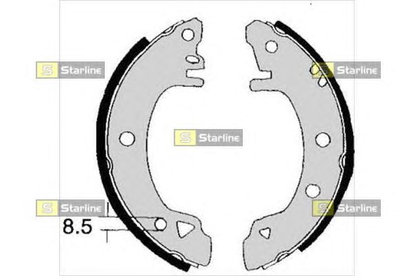Гальмівні колодки STARLINE BC 01380