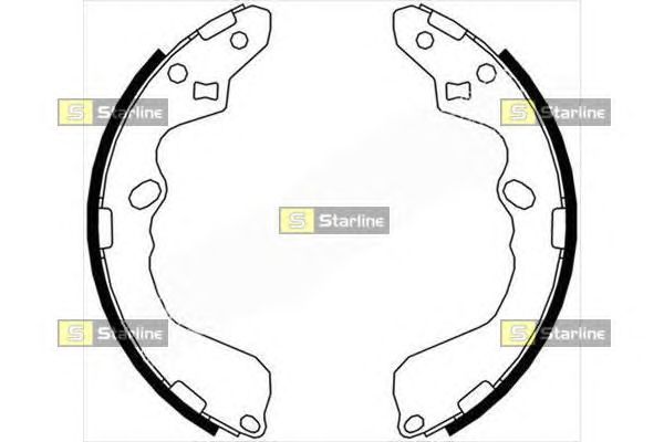 Тормозные колодки STARLINE BC 07190