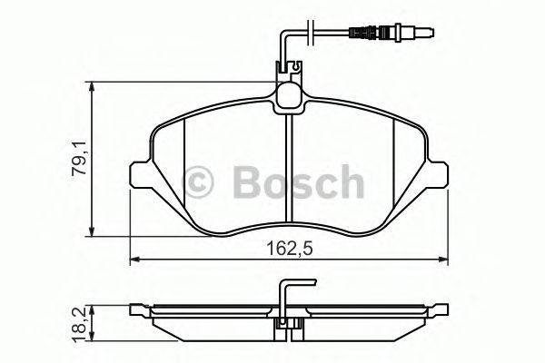 Тормозные колодки BOSCH 0 986 494 484
