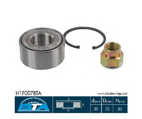 Ступичный подшипник BTA H1F007BTA