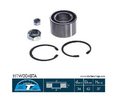 Ступичный подшипник BTA H1W004BTA