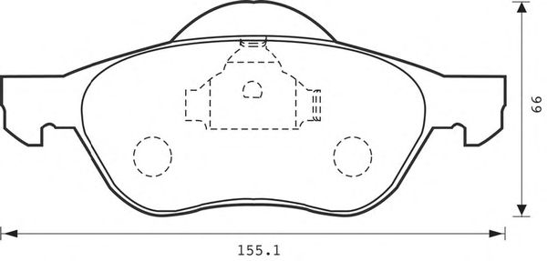 Тормозные колодки JURID 573016JC