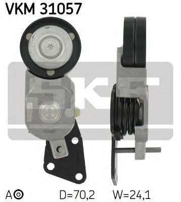 Натяжной ролик поликлинового ремня SKF VKM 31057