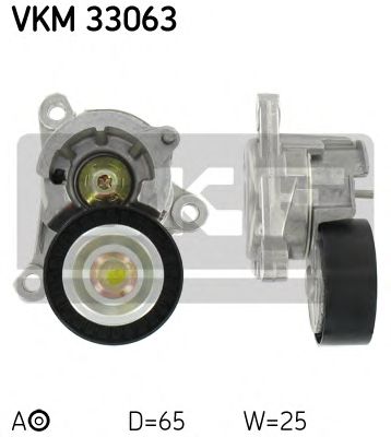 Натяжной ролик поликлинового ремня SKF VKM 33063