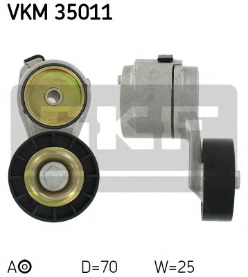 Натяжной ролик поликлинового ремня SKF VKM 35011