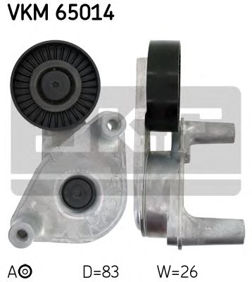 Натяжной ролик поликлинового ремня SKF VKM 65014