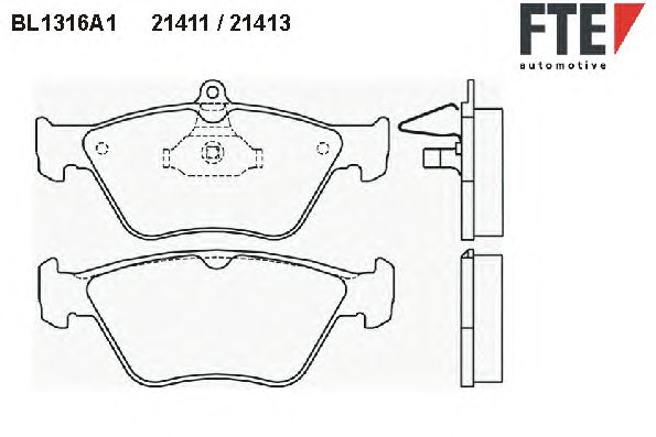 Тормозные колодки FTE BL1316A1
