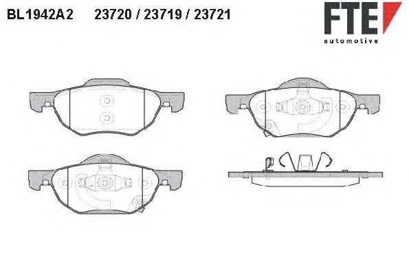 Тормозные колодки FTE BL1942A2