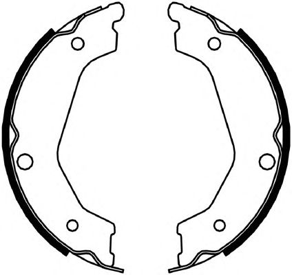 Тормозные колодки ручника FERODO FSB4048