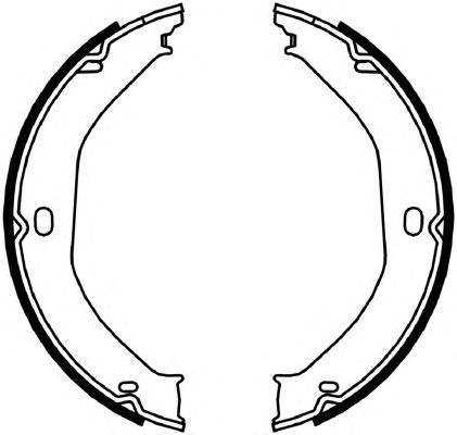 Тормозные колодки ручника FERODO FSB4057