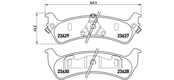 Тормозные колодки BREMBO P 24 042
