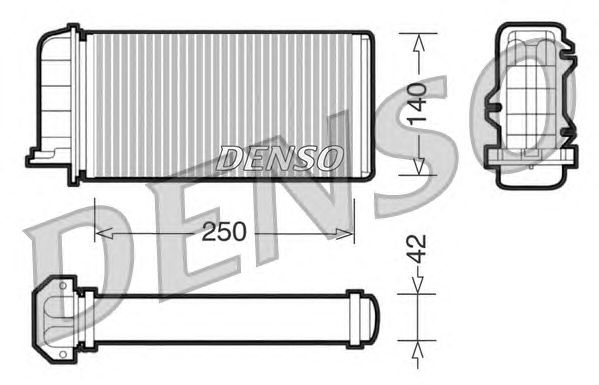 Радиатор отопителя DENSO DRR09001