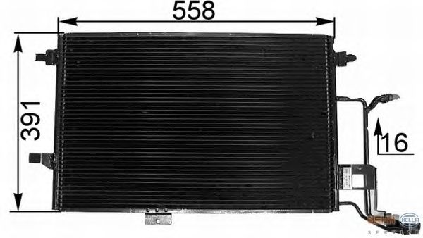 Радіатор кондиціонера HELLA 8FC 351 300-381