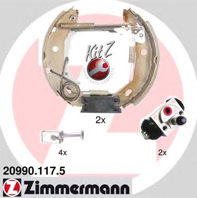 Тормозные колодки ZIMMERMANN 20990.117.5