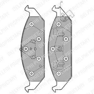 Тормозные колодки DELPHI LP1161