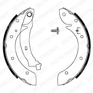 Тормозные колодки DELPHI LS1716