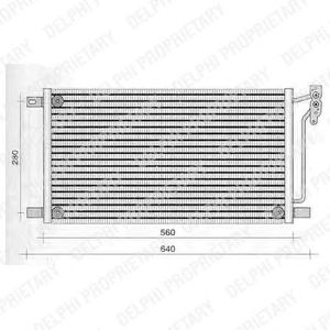 Радиатор кондиционера DELPHI TSP0225236
