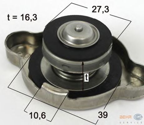 Пробка расширительного бачка HELLA 8MY 376 779-031