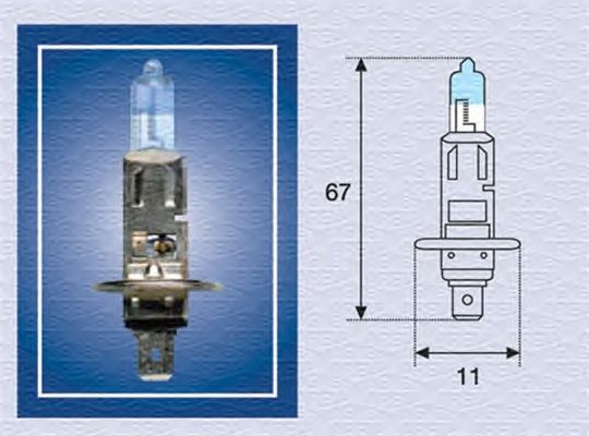 Лампа накаливания MAGNETI MARELLI 002587100000 (дальний свет, основная фара, противотуманная фара)
