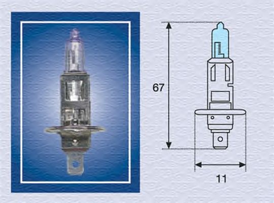 Лампа накаливания MAGNETI MARELLI 002601100000 (дальний свет, основная фара, противотуманная фара)