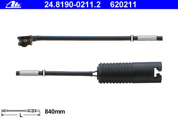 Датчик зносу колодок ATE 24.8190-0211.2