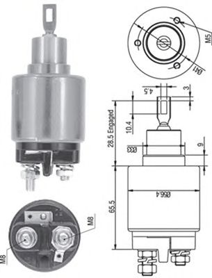 Втягивающее реле MAGNETI MARELLI 940113050322