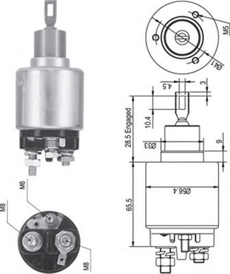 Втягивающее реле MAGNETI MARELLI 940113050344