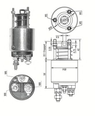 Втягивающее реле MAGNETI MARELLI 940113050533