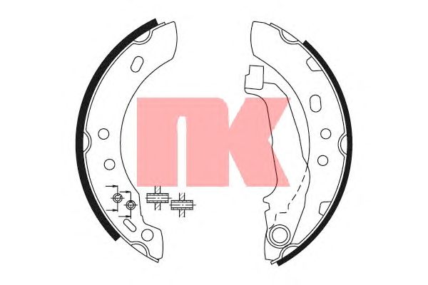 Тормозные колодки NK 2722543