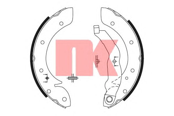 Тормозные колодки NK 2799575