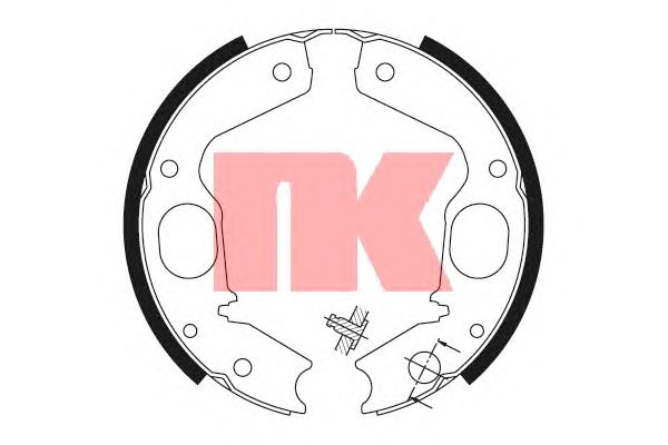 Тормозные колодки ручника NK 2730645