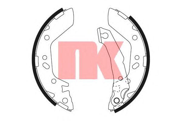 Тормозные колодки NK 2734670