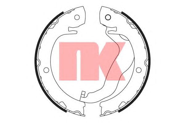 Тормозные колодки ручника NK 2745809