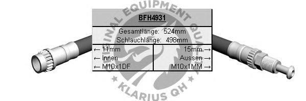 Тормозной шланг QH International BFH4931