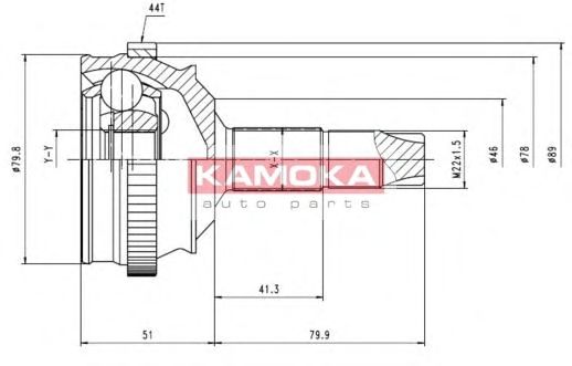 Комплект ШРУСов KAMOKA 6336