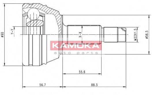 Комплект ШРУСов KAMOKA 7126